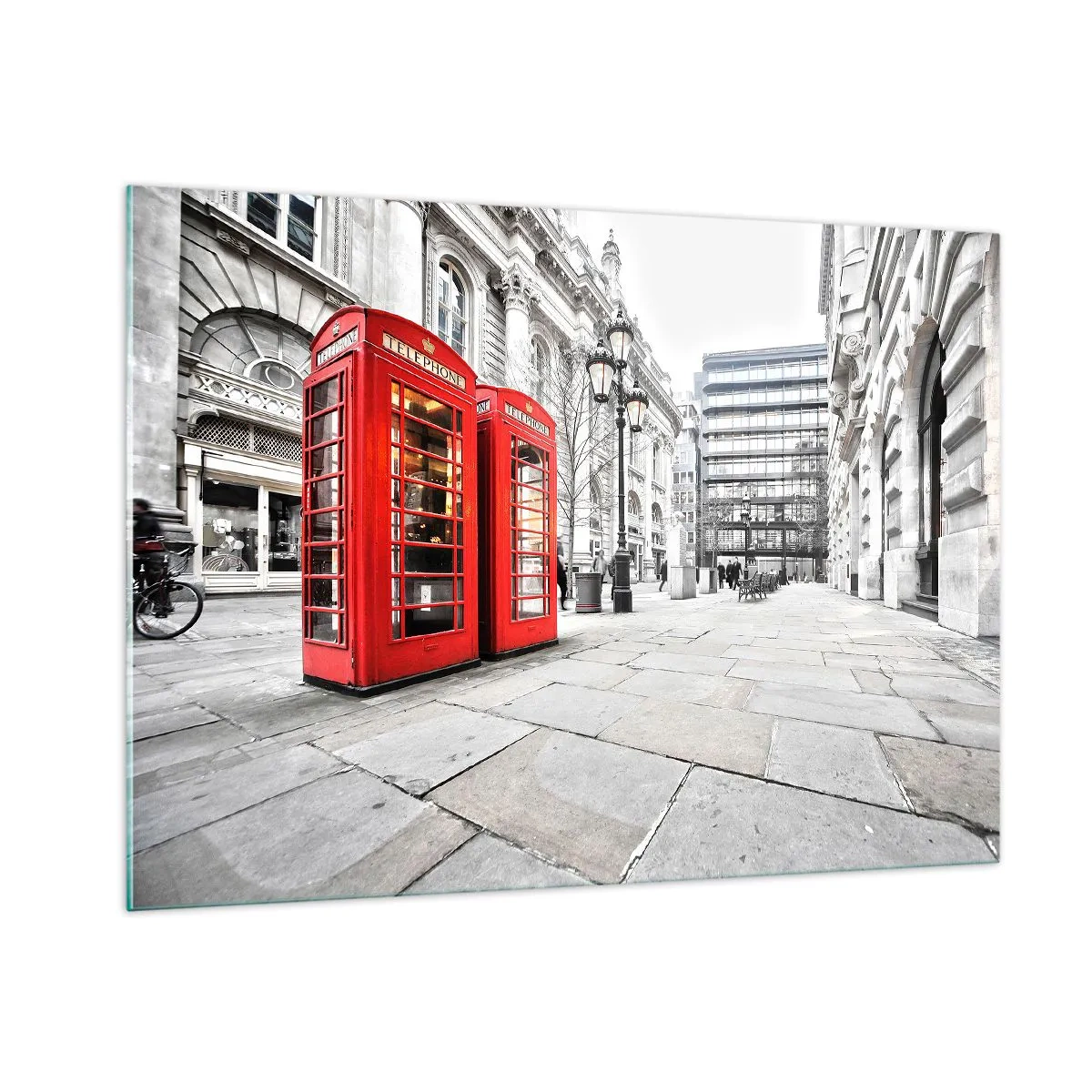 Glastavla - Bild på glas - Welcome to London - 100x70 cm
