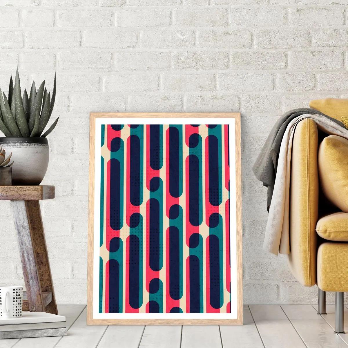 Affisch i ram av ljusek - In och framåt - 30x40 cm