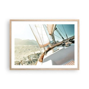 Affisch i ram av ljusek - Under full segel - 70x50 cm