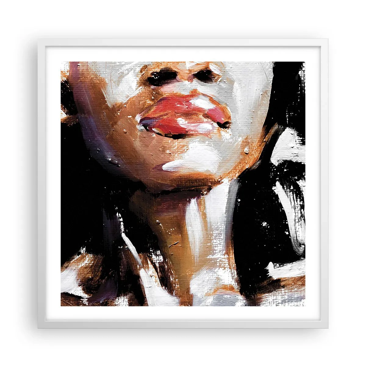 Affisch i vit ram - Stolthet utan fördomar - 60x60 cm