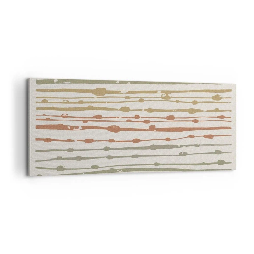 Canvastavla - Bild på duk - Musikalisk färgnotation - 100x40 cm