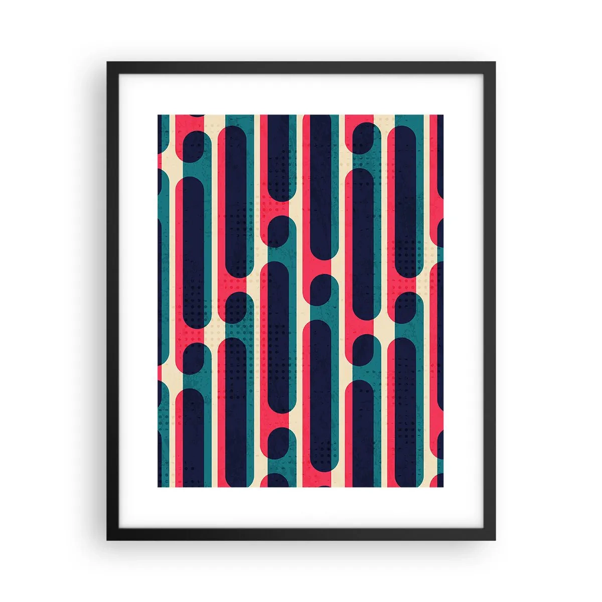 Affisch i svart ram - In och framåt - 40x50 cm