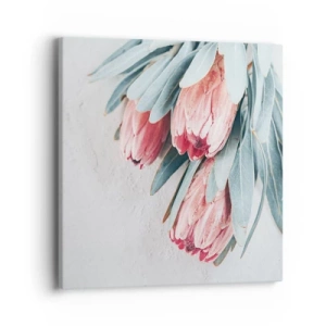 Canvastavla - Bild på duk - Generad av sin skönhet - 40x40 cm