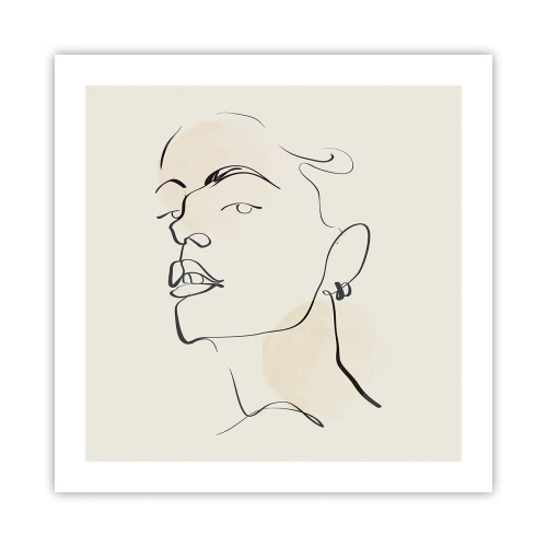 Affisch - Stolt blick - 50x50 cm