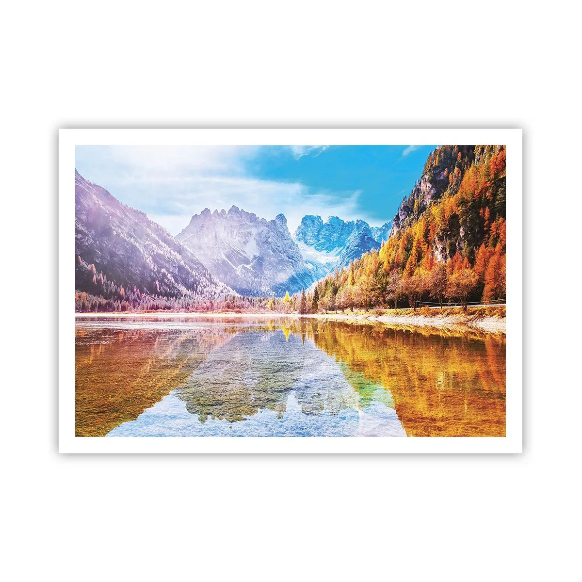 Affisch - Det är redan höst i fjällen - 100x70 cm