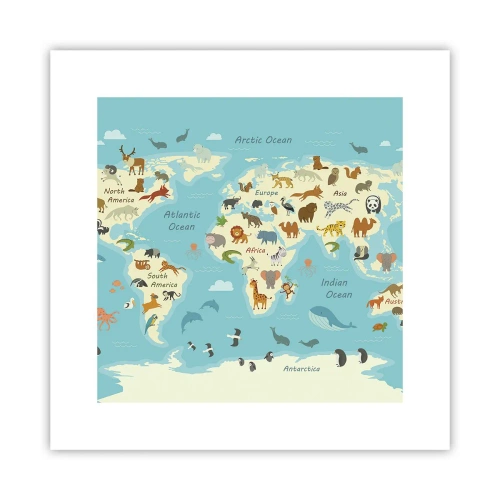 Affisch - Goda grannar - 30x30 cm