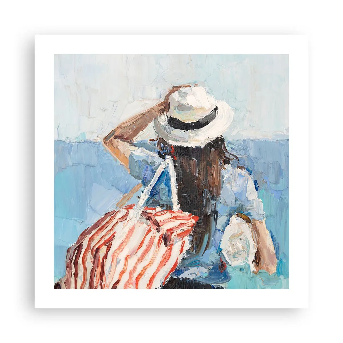 Affisch - Välkommen på semester - 50x50 cm