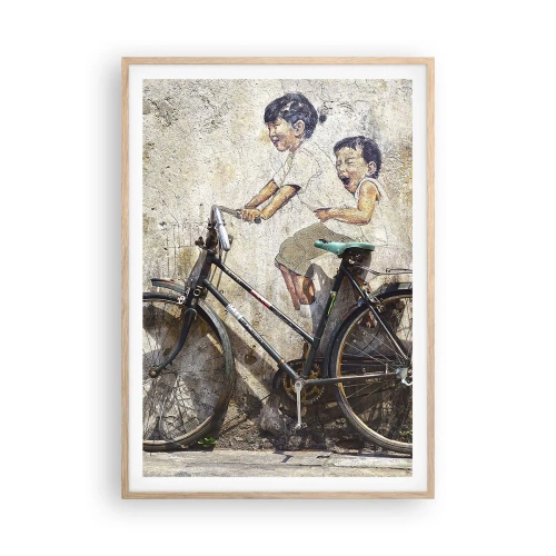 Affisch i ram av ljusek - Sant eller falskt? - 70x100 cm