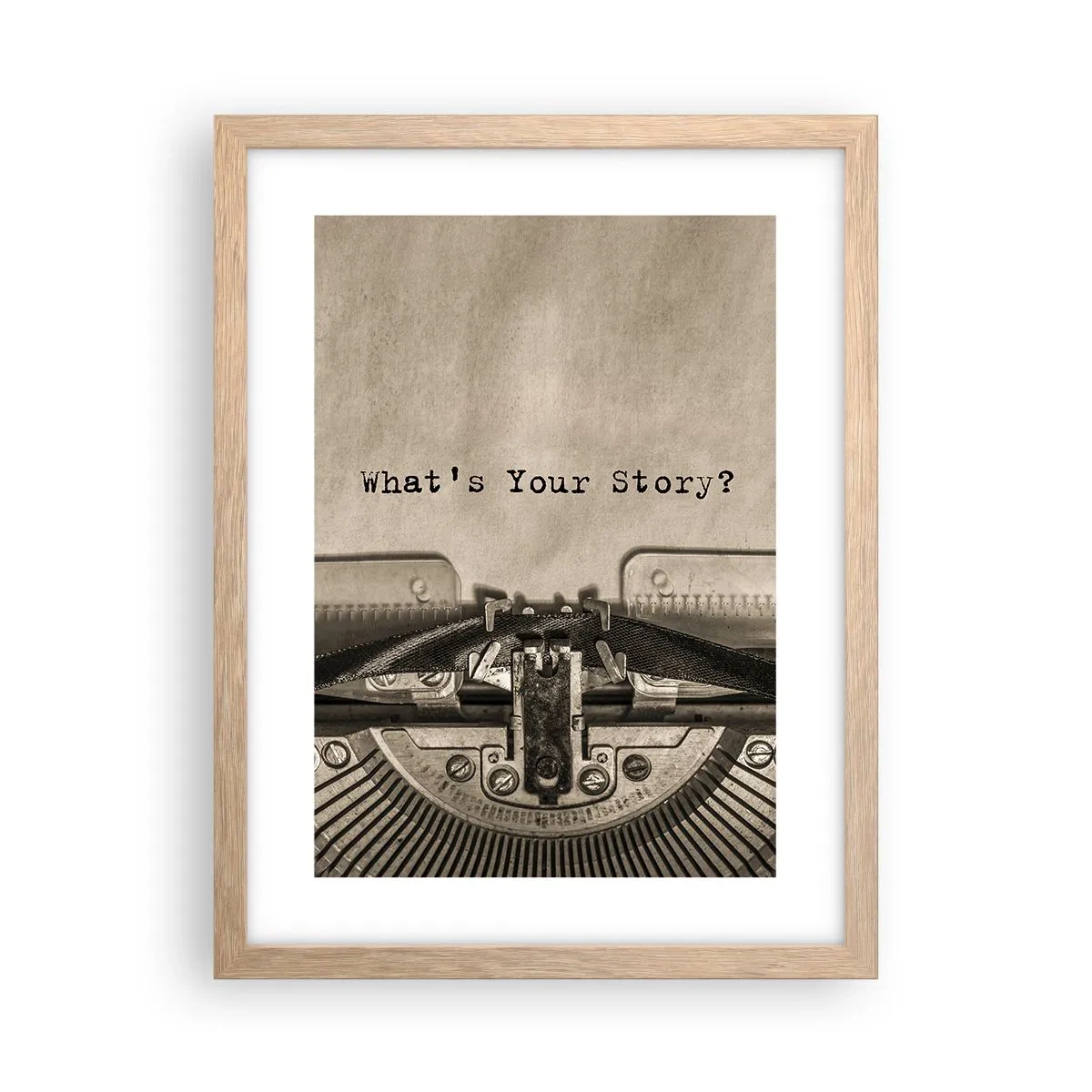 Affisch i ram av ljusek - Svara mig - 30x40 cm