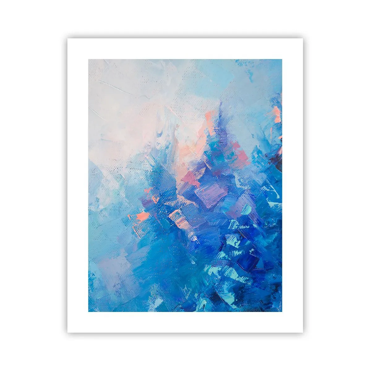 Affisch - Vinterabstraktion - 40x50 cm