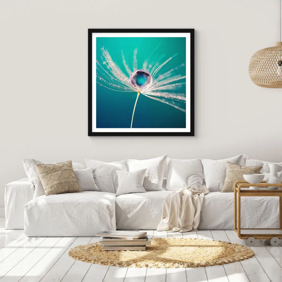 Affisch i svart ram - Mystisk stund - 30x30 cm