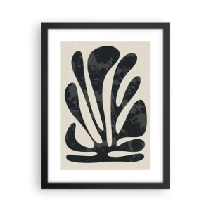 Affisch i svart ram - Abstraktion med flera fingrar - 30x40 cm