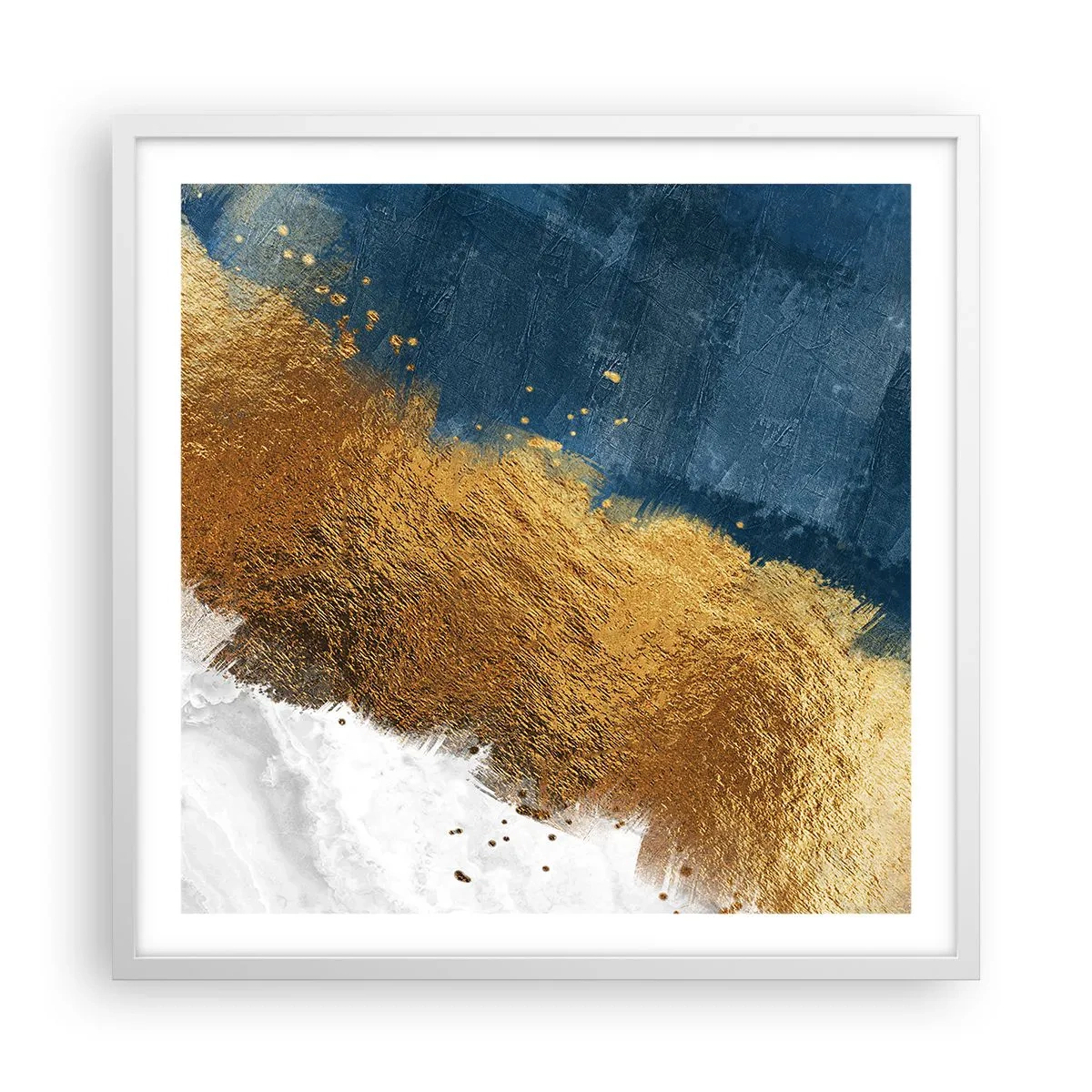 Affisch i vit ram - Sommarens färger - 60x60 cm