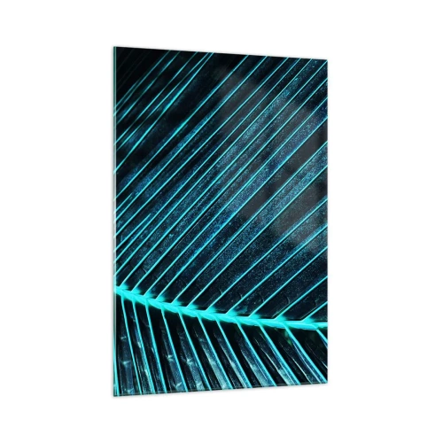 Glastavla - Bild på glas - Grön textur - 70x100 cm