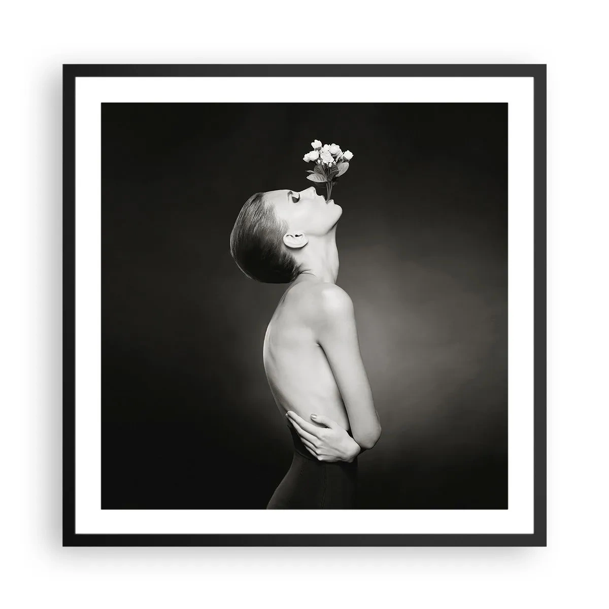 Affisch i svart ram - Excentrisk elegans - 60x60 cm