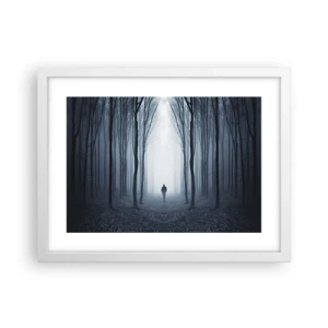 Affisch i vit ram - Och allt är enkelt och klart - 40x30 cm