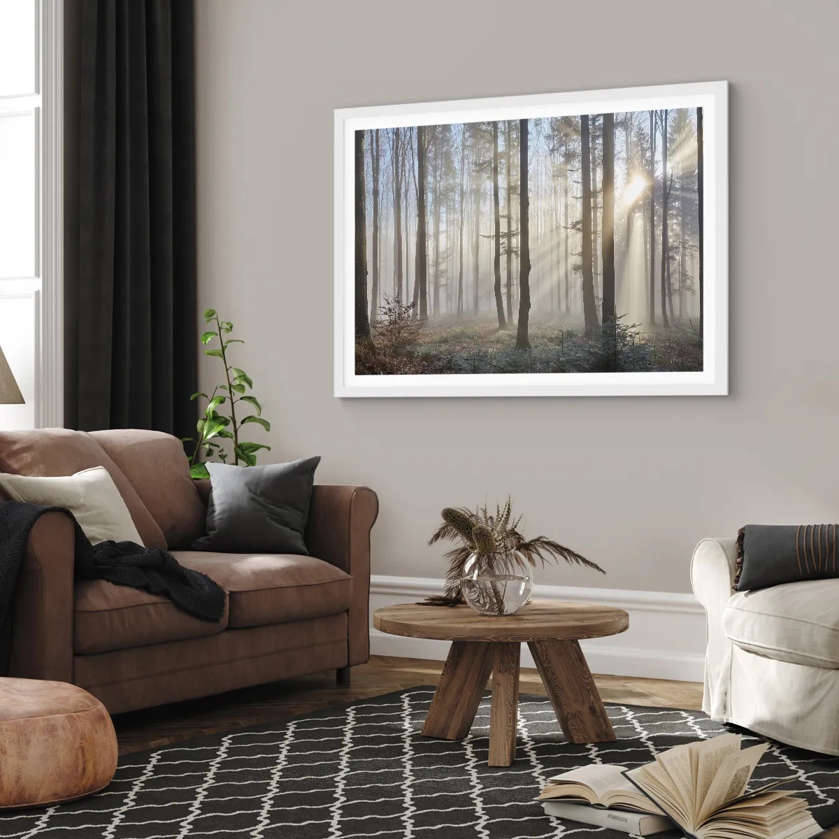 Affisch i vit ram - Dimman är också vaken - 40x30 cm