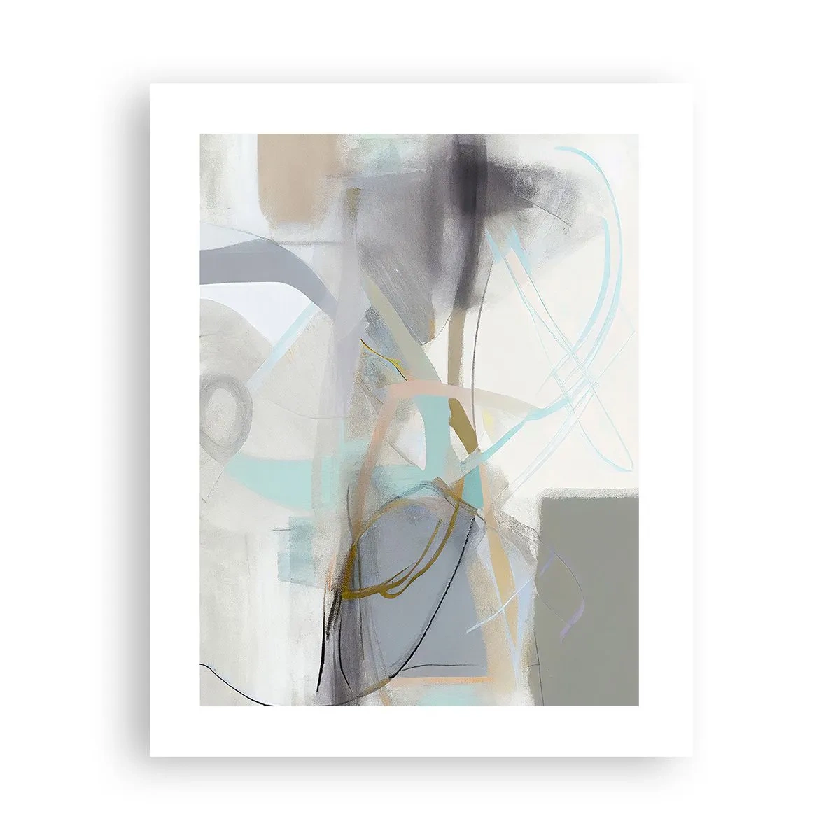 Affisch - Dimmig abstraktion - 40x50 cm