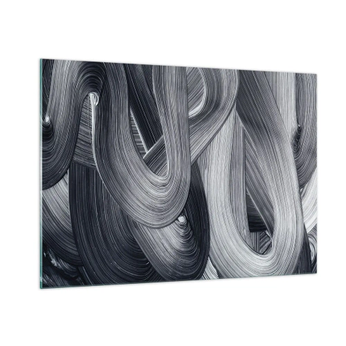 Glastavla - Bild på glas - Verklighetens flythet - 100x70 cm