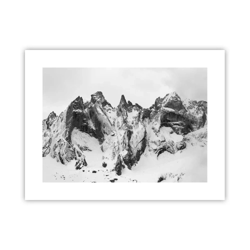 Affisch - Granitfarlig bergsrygg - 40x30 cm