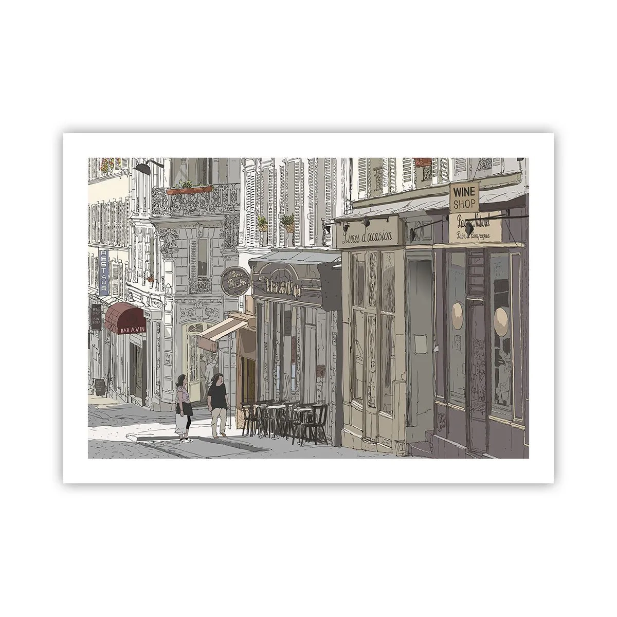 Affisch - Stadens nöjen - 70x50 cm