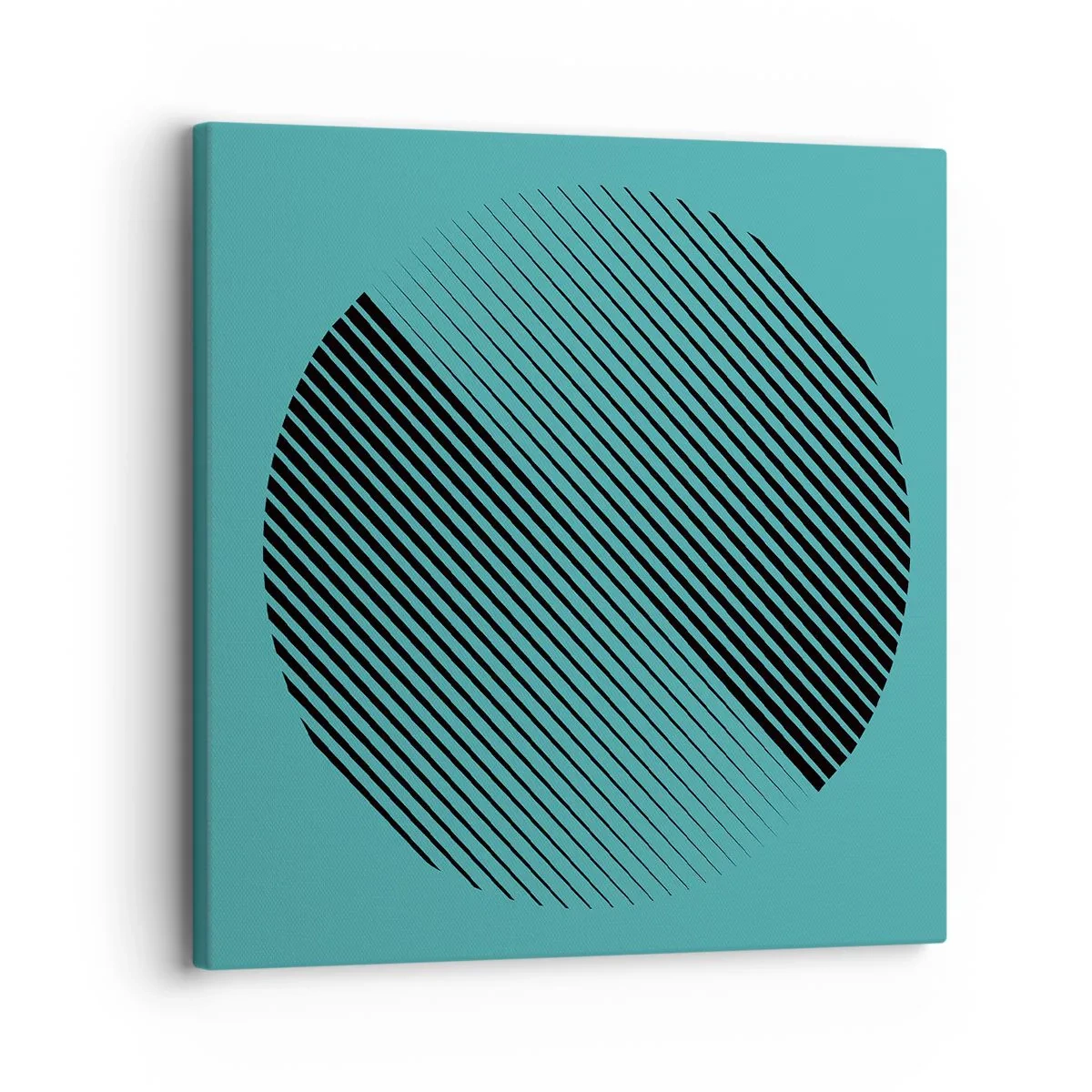 Canvastavla - Bild på duk - Cirkeln - en geometrisk variation - 30x30 cm