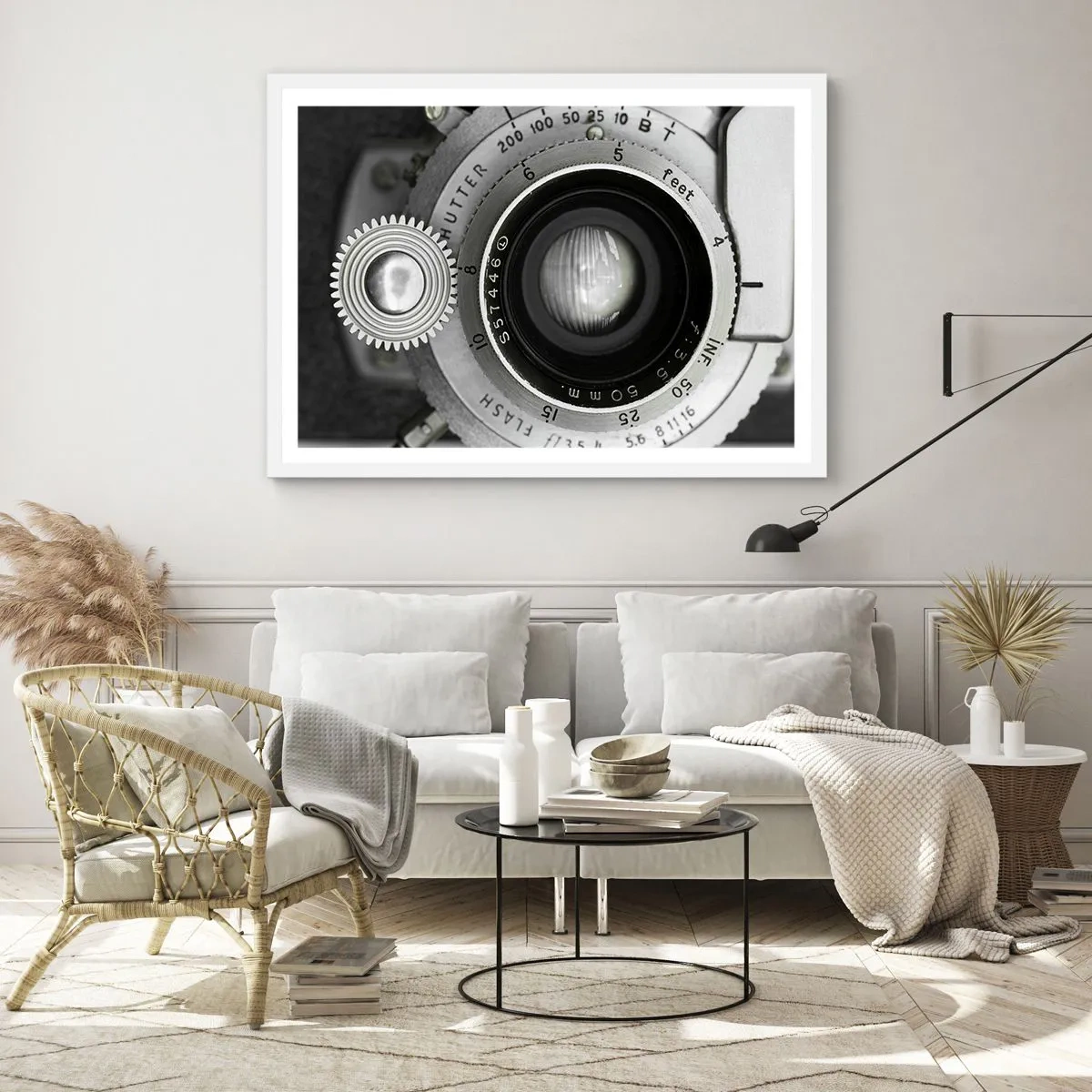 Affisch i vit ram - En berättelse om Hollywood - 100x70 cm