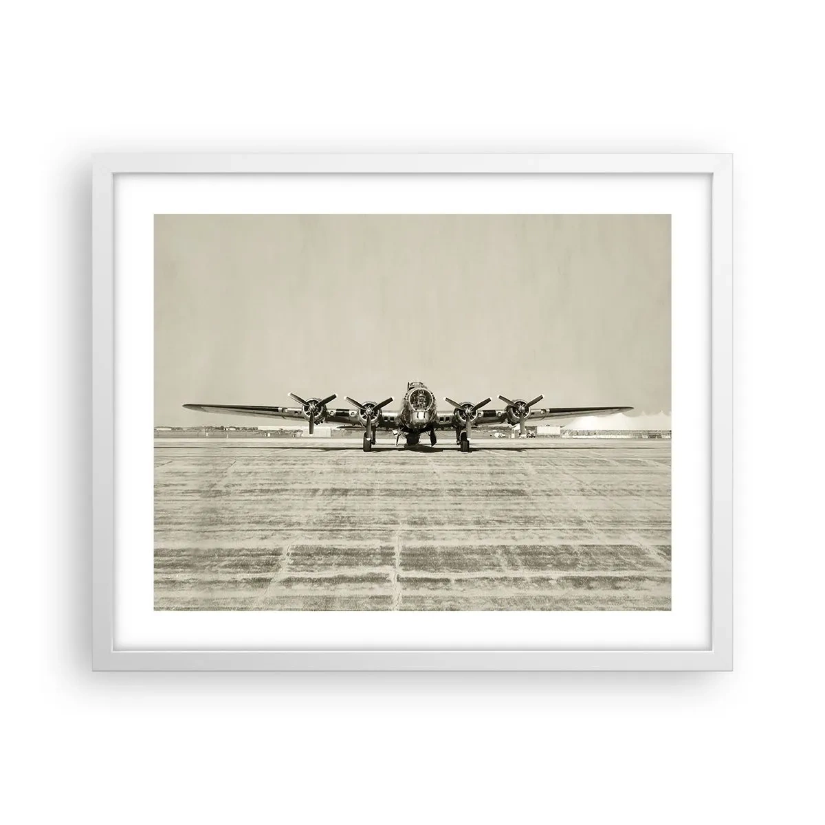 Affisch i vit ram - Redo som vanligt - 50x40 cm