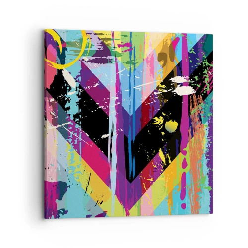 Canvastavla - Bild på duk - Uppifrån nedåt - 70x70 cm