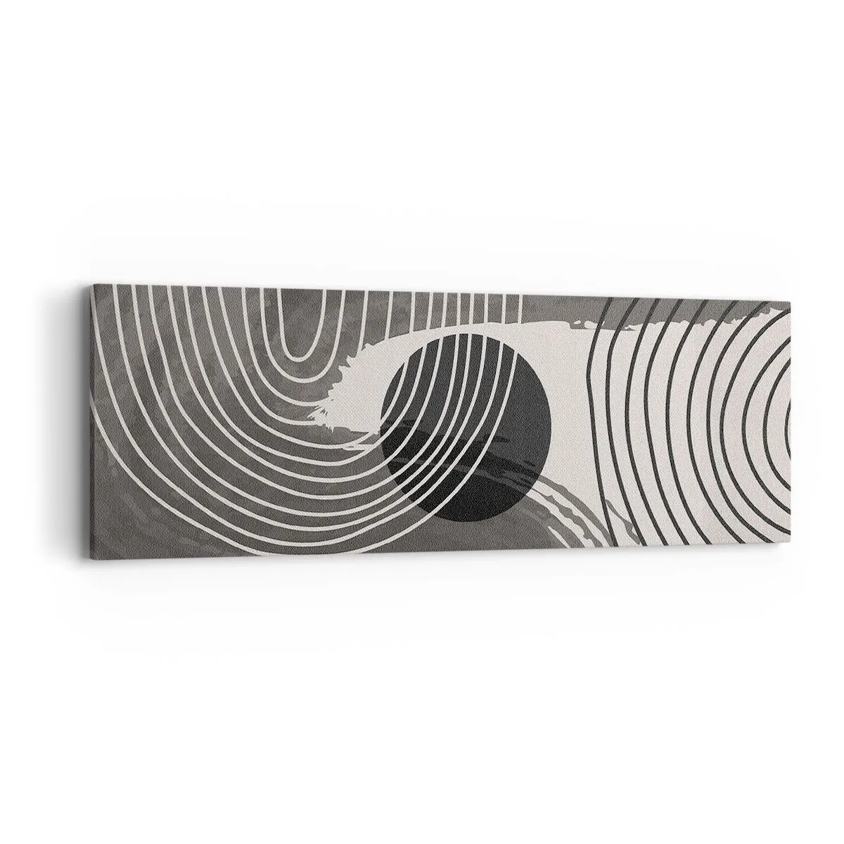 Canvastavla - Bild på duk - Ovalen vinner - 90x30 cm