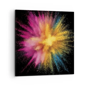 Canvastavla - Bild på duk - Färgerna föds  - 50x50 cm