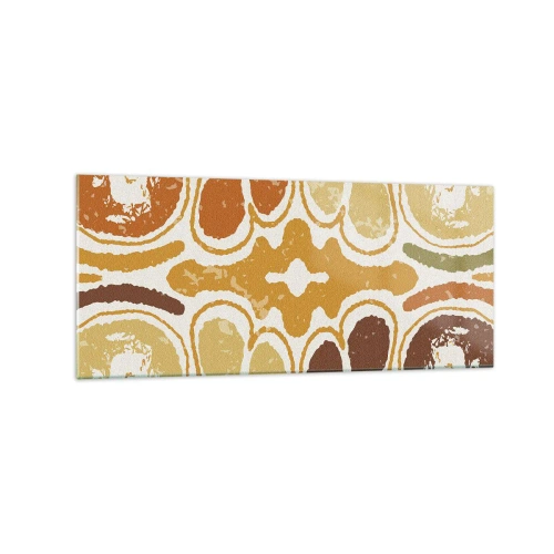 Glastavla - Bild på glas - Sentimental abstraktion - 120x50 cm