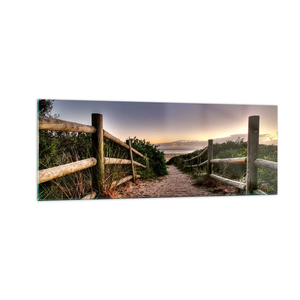 Glastavla - Bild på glas - Målet är synligt - 140x50 cm