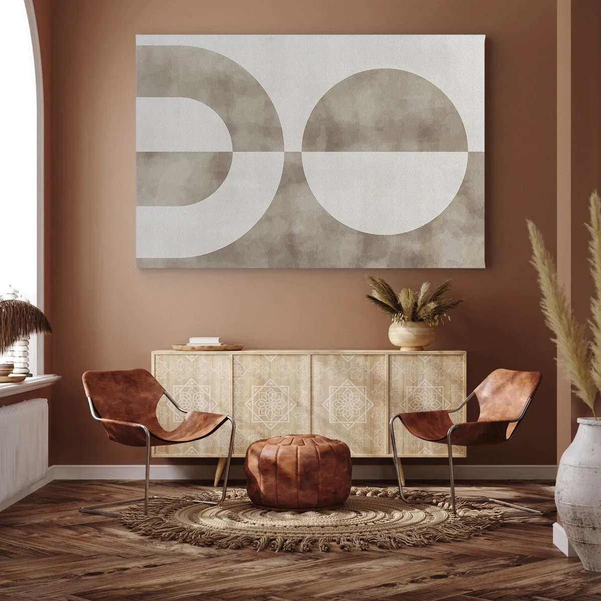 Canvastavla - Bild på duk - Likheter och skillnader - 70x50 cm