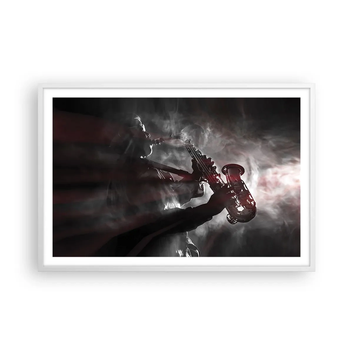 Affisch i vit ram - I jazzens ångor - 91x61 cm