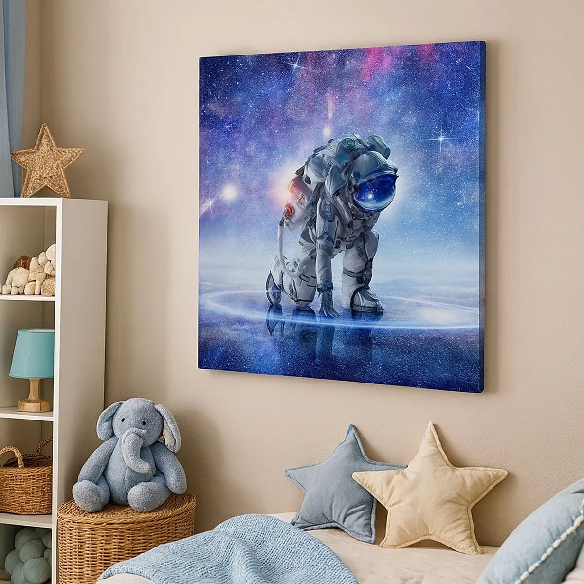 Canvastavla - Bild på duk - Stjärnig himmel över mig - 30x30 cm