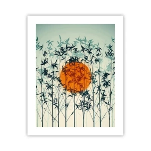 Affisch - Japansk sol - 40x50 cm