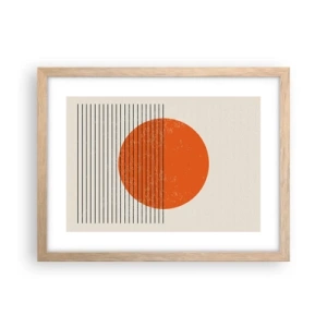 Affisch i ram av ljusek - Alltid solen - 40x30 cm