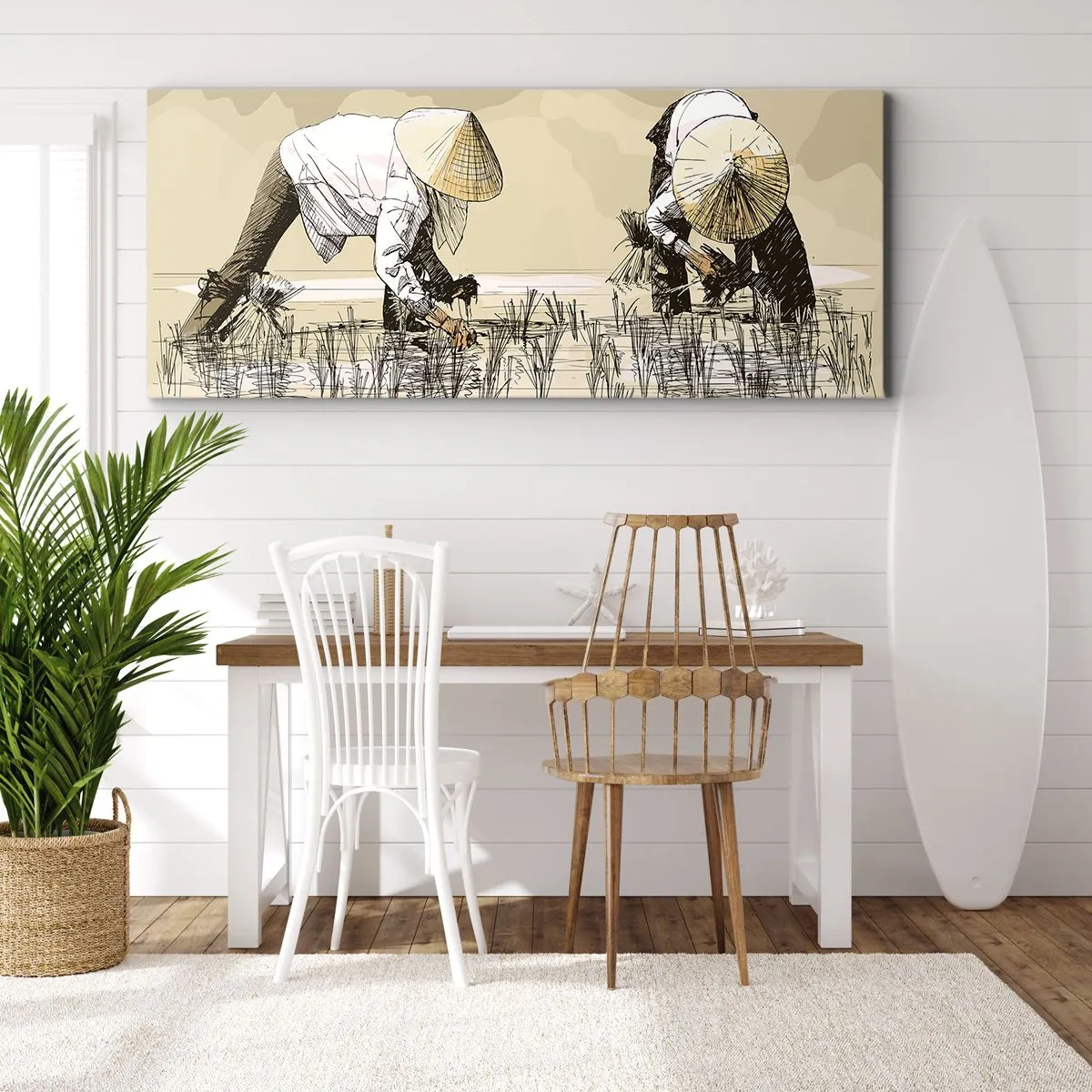 Canvastavla - Bild på duk - Lyckad skörd - 90x30 cm
