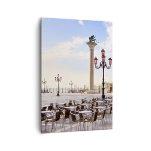 Canvastavla - Bild på duk - Välkommen, allt är färdigt - 70x100 cm