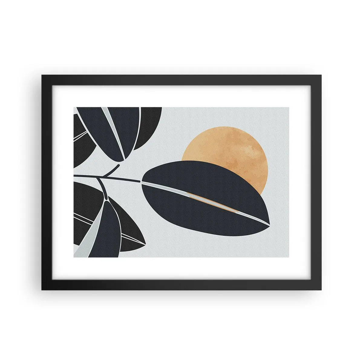 Affisch i svart ram - Het sommardag - 40x30 cm