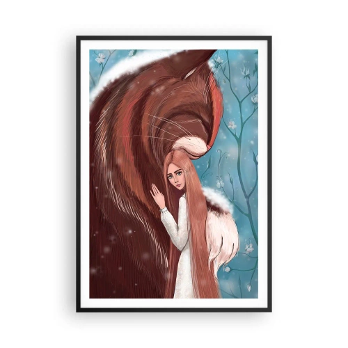 Affisch i svart ram - Välkommen till sagan - 70x100 cm