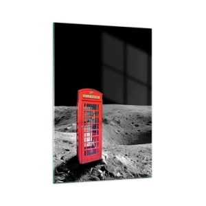 Glastavla - Bild på glas - Rymdskämt - 70x100 cm