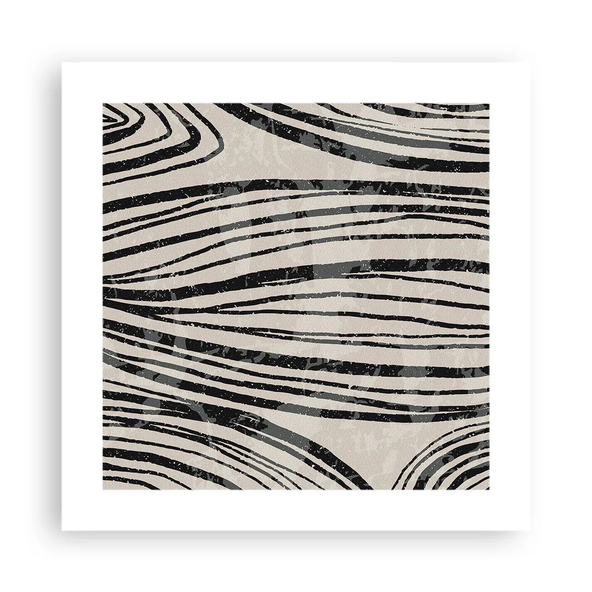 Affisch - Stänk av linjer - 40x40 cm