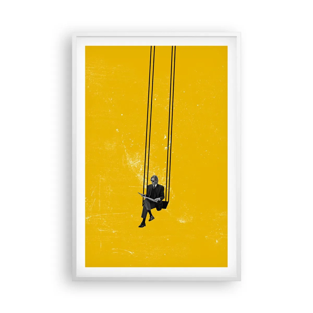 Affisch i vit ram - En dag som alla andra - 61x91 cm