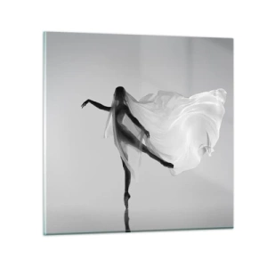 Glastavla - Bild på glas - Lätthet och grace - 60x60 cm