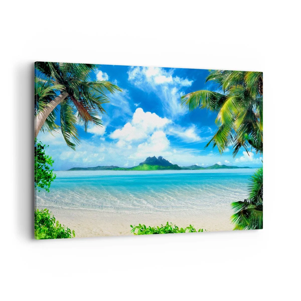 Canvastavla - Bild på duk - Tropikens azur - 120x80 cm