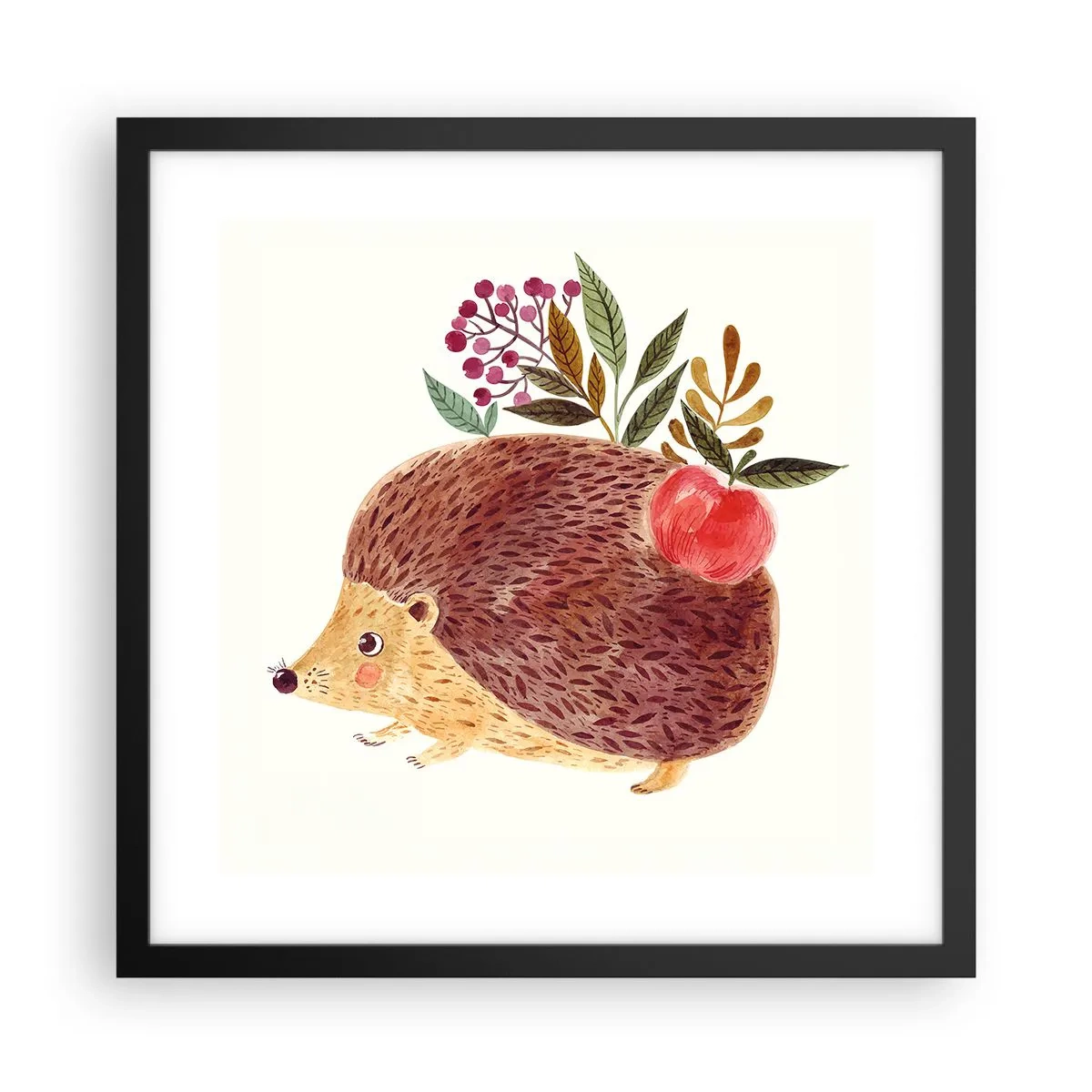 Affisch i svart ram - Och du gillar mig redan - 40x40 cm