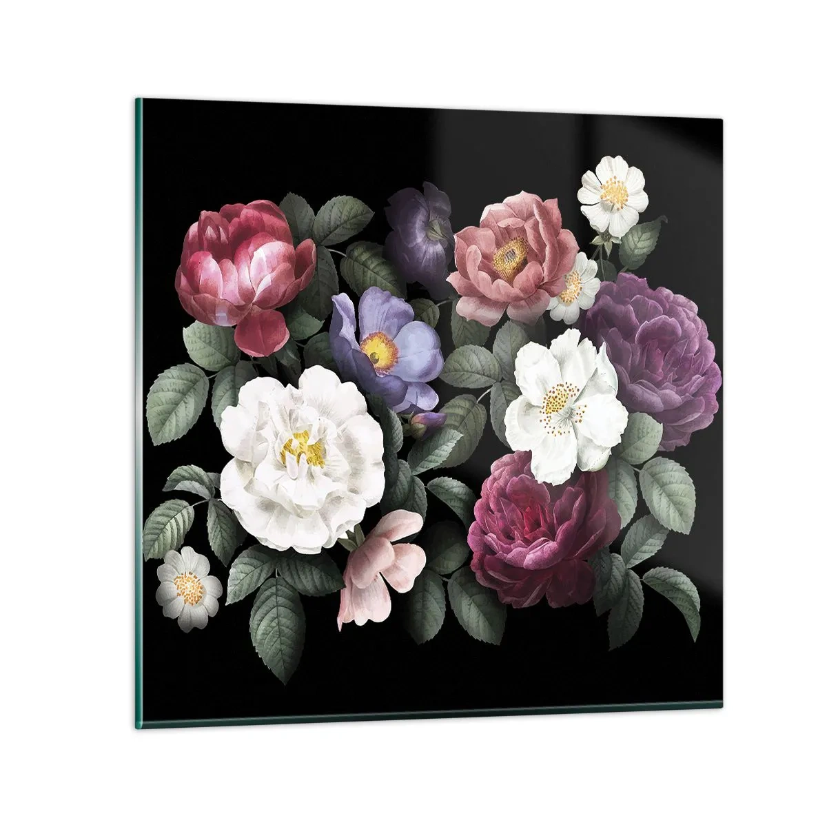 Glastavla - Bild på glas - Från en engelsk trädgård - 50x50 cm