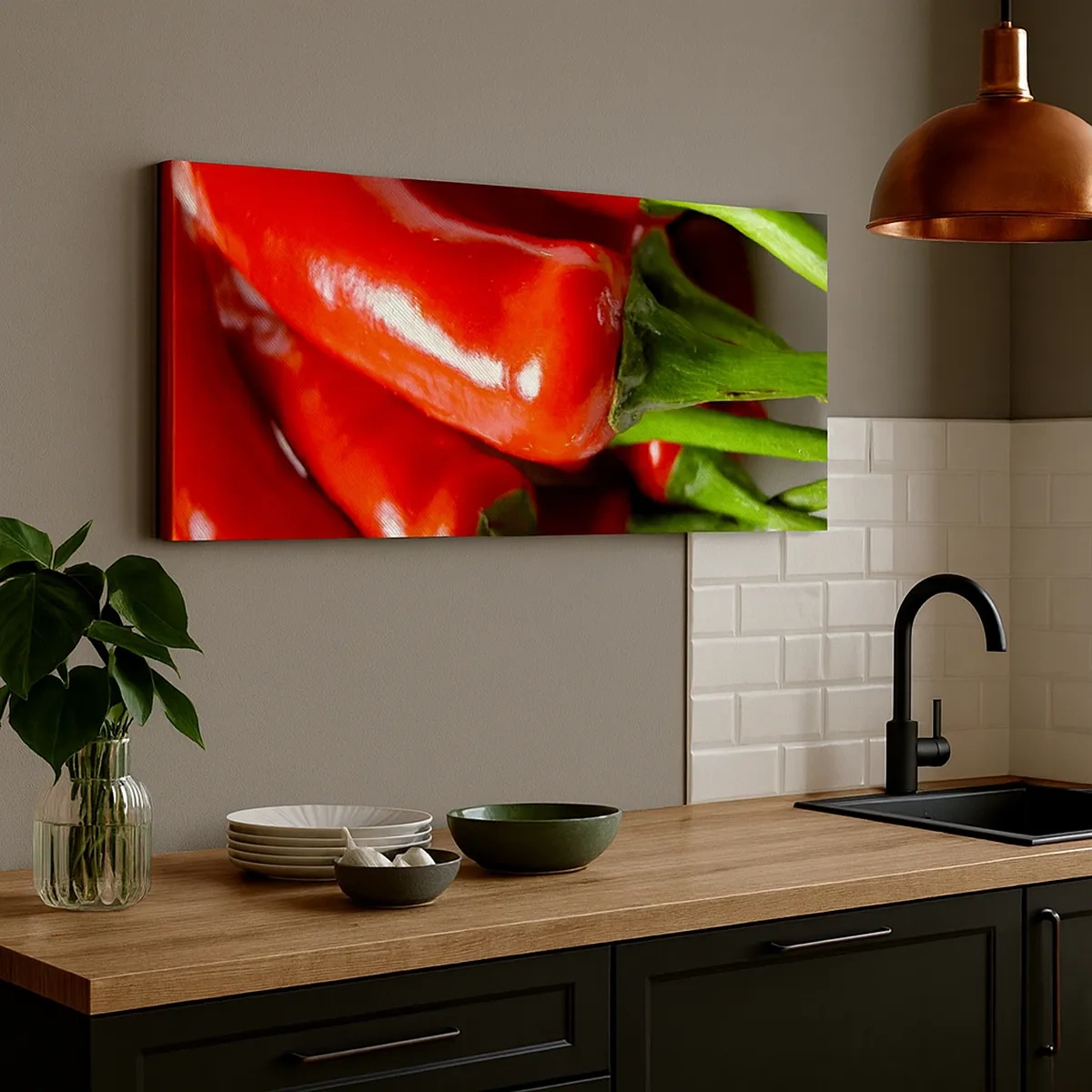 Canvastavla - Bild på duk - Saftiga, glänsande, släta - 30x30 cm